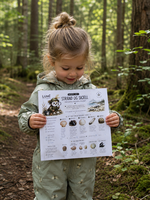 💚 Lumi Sommerpakke | 8 naturaktiviteter for barn 2–8 år + 50 kr til Håpet