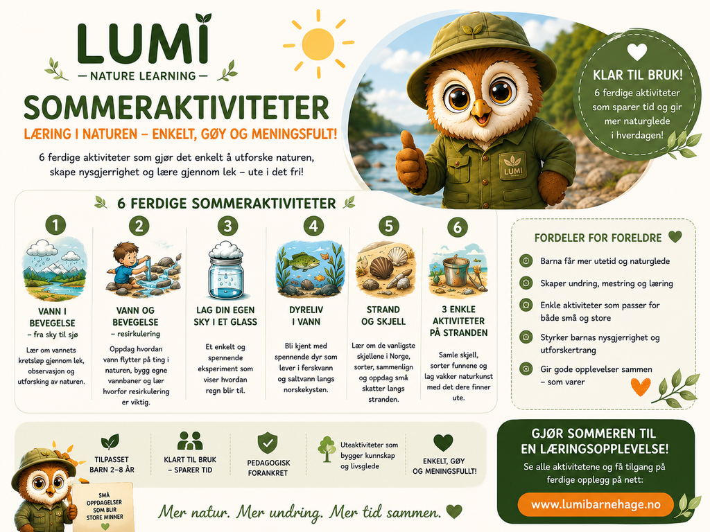 Lumi Sommeraktiviteter for foreldre - 6 aktiviteter